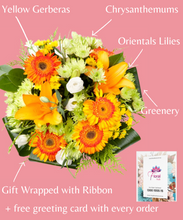 Load image into Gallery viewer, Yellow lilies Gerbera&#39;s Bouquet
